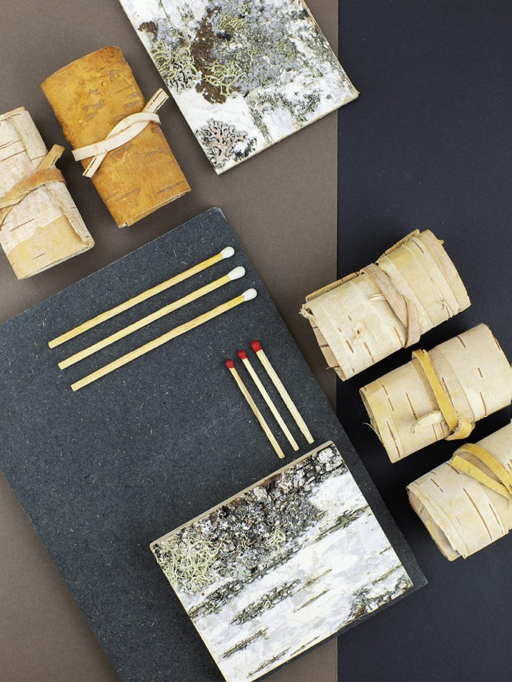 Birkenrinde neu entdeckt - Design Produkte aus Birkenrinde